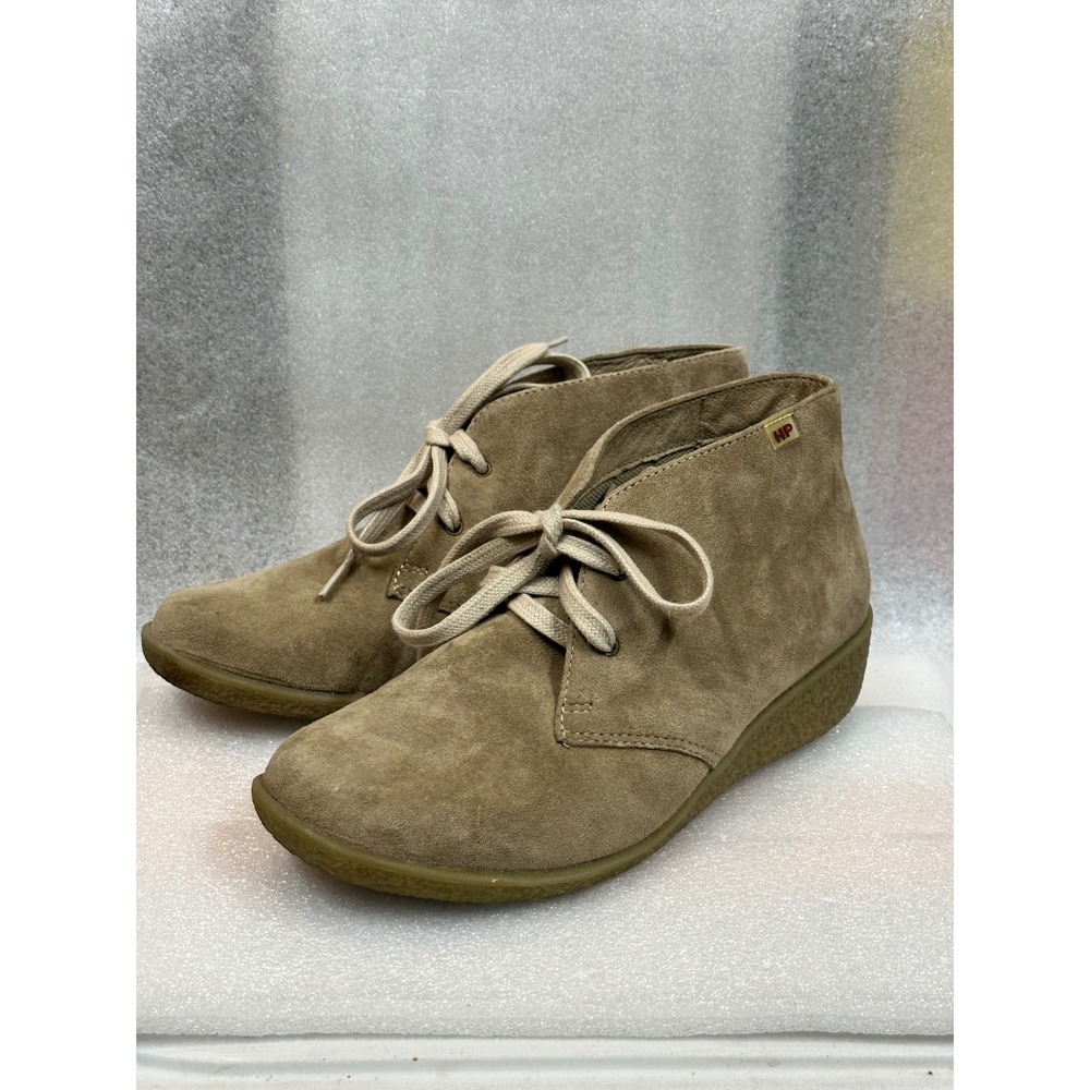 HP Suede Chukka‎ Boots Mens Tan Lace Up Ankle Boots Casual Fashion Footwear 7W